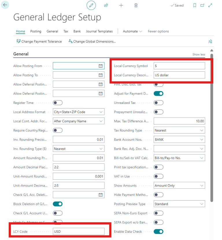 How to use multiple currencies in D365 Business Central