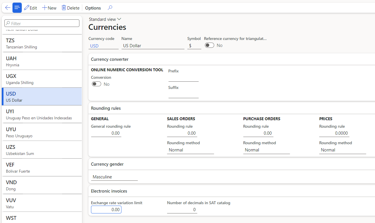 How to use multiple currencies in D365 Business Central